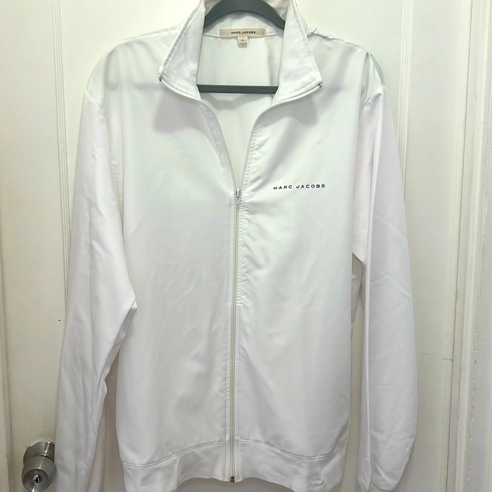 Marc Jacobs White Windbreaker Jacket – Size L
